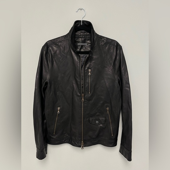 John Varvatos York Leather Jacket. size EU 46 USA 36. - Picture 11 of 16
